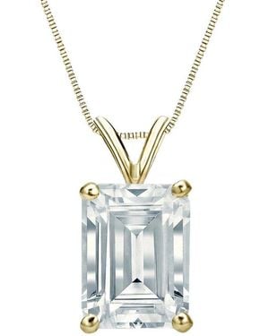 Sabrina Designs Lab Grown Diamonds 14K 5.00 Ct. Tw. Lab-Grown Diamond Solitaire Pendant - Blue