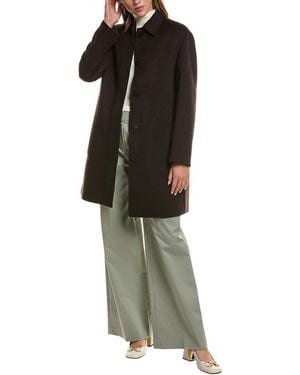Theory Wool & Cashmere-Blend Car Coat - Green