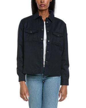 Erin Snow Sahara Wool Shirt Jacket - Blue