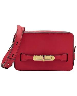 McQueen Leather Crossbody - Red