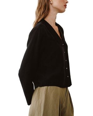 Bella Dahl Cropped Shirt - Black