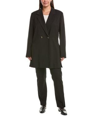 Marina Rinaldi Plus Zaino Wool Blazer - Black