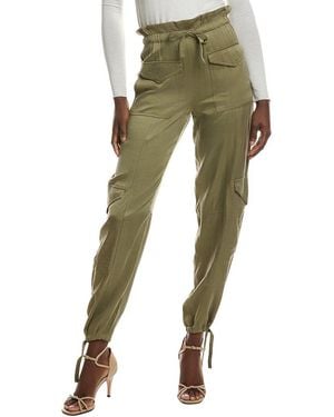Ganni Washed Satin Pant - Green