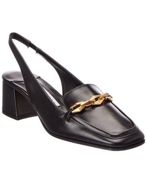 Jimmy Choo Diamond Tilda Sb 45 Leather Slingback Pump - Metallic