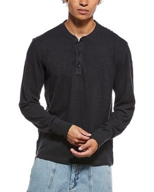 Rag & Bone Henley Shirt - Black