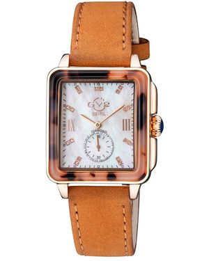 Gv2 Bari Tortoise Diamond Watch - White