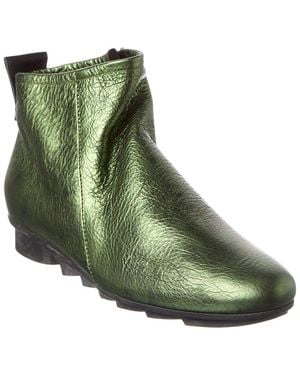 Arche Bibiki Leather Bootie - Green