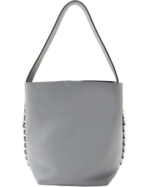 Givenchy Gray Leather Infinity Chain Bucket Bag (authentic Pre-loved)
