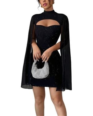 BELLA DESERT Mini Dress - Black