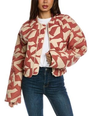 Ba&sh Quilted Jacket - Red
