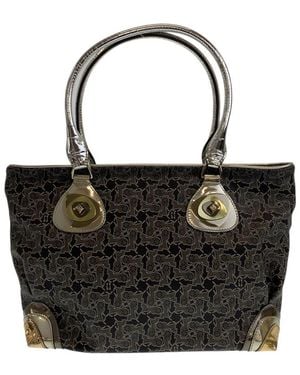 Celine Vintage Salky Carriage Tote Shoulder Bag (authentic Pre-loved) - Black