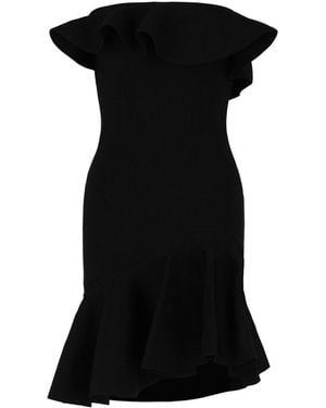McQueen Asymmetric Dress - Black