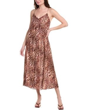 Monte and Lou Chia Silk-Blend Sundress - Pink
