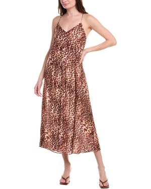 Monte and Lou Chia Silk-Blend Sundress - Pink