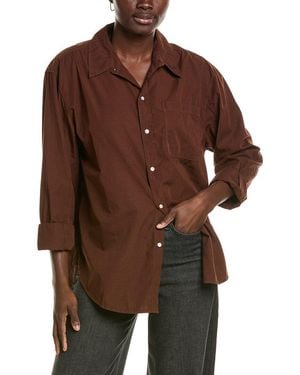Amo Denim Amo Ruth Oversized Shirt - Brown