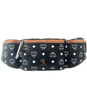 MCM Canvas Fanny Pack - Gray