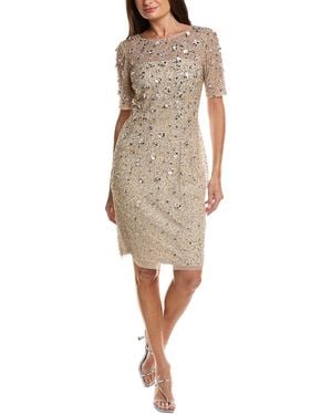 Adrianna Papell Sheath Dress - Natural