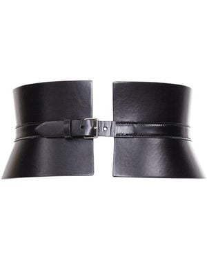 Alaïa Alaïa Leather Corset Cinch Belt (Authentic Pre-Loved) - Black