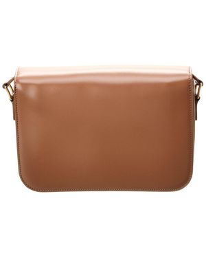 Celine Ava Medium Triomphe Suede Shoulder Bag in Brown | Lyst