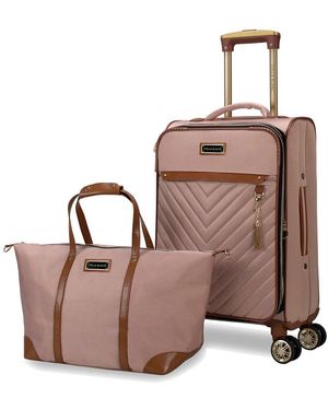 Stella Blanc Belle Expandable 2pc Luggage Set - Brown