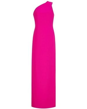Adam Lippes Foulard Silk Dress - Pink