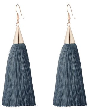 Eddie Borgo 12k Tassel Earrings - Blue