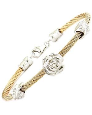 Gemstones 0.03 Ct. Tw. Diamond Bangle - Metallic