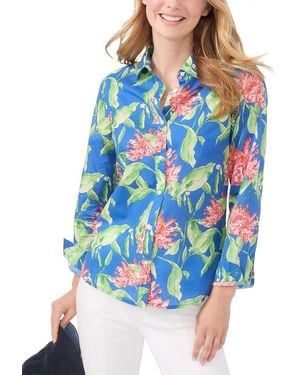 J.McLaughlin Peony Bloom Lois Blouse - Blue