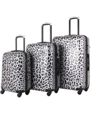 TUCCI Winter Leopard 20in Expandable Carry-on - Black