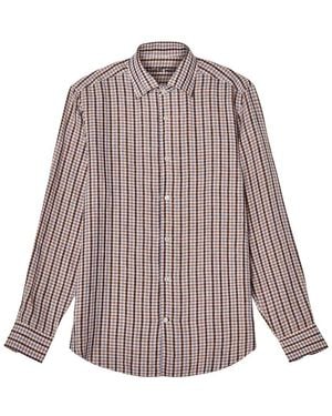 Robert Talbott Morgan Multi Check Linen Shirt - Multicolour