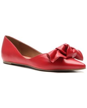 Vicenza Atlanta Leather Ballerina - Red