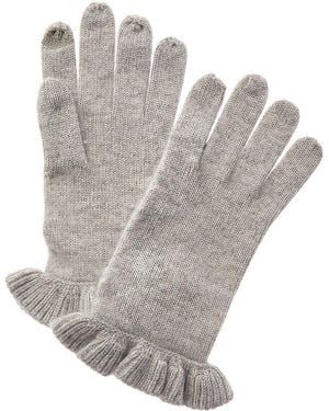 Sofiacashmere Sofiacashmere Touchscreen Cashmere Gloves - Grey