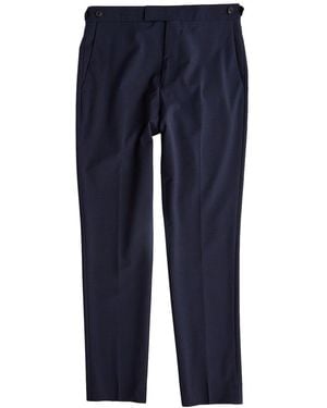 Reiss Hope Travel Plain Weave Wool-Blend Trouser - Blue