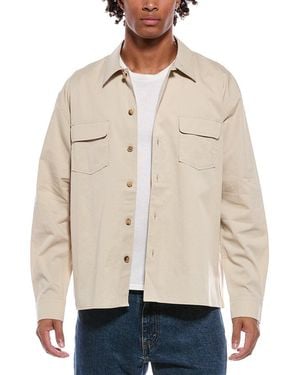 FRAME Frame Double Pocket Overshirt - Natural