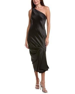 Halston Viola Satin Gown - Black