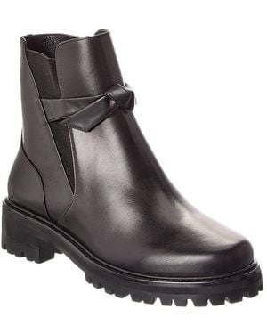 Alexandre Birman Clarita Waterproof Leather Bootie - Brown