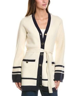 Temperley London Ribera Wool Knit Jacket - Natural