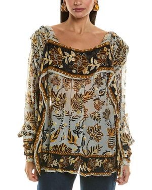 FARM Rio Bee Hive Blouse - White