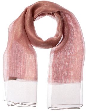 Saachi Sparkle Sheer Social Silk Scarf - Pink