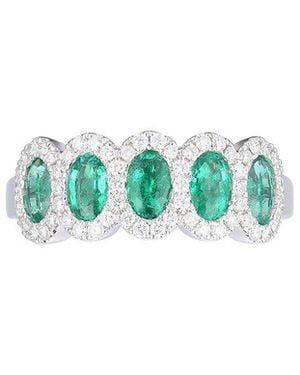 Gregg Ruth 14K 1.35 Ct. Tw. Diamond & Emerald Ring - Green