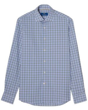 Robert Talbott Reynolds Bold Check Dress Shirt - Blue