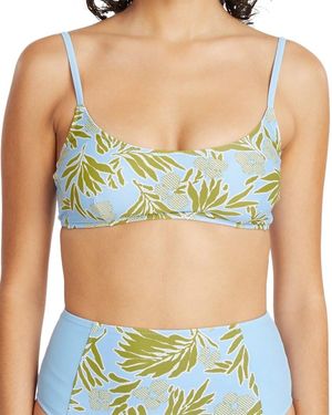 Tanya Taylor Kaia Bikini Top - Blue