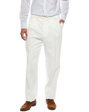 Brunello Cucinelli Linen Trouser - White