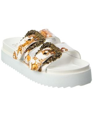 Versace Jeans Couture Couture Platform Sandal - Metallic