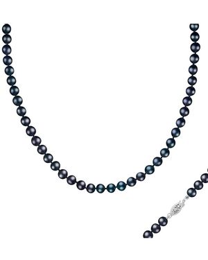 Splendid 6Mm Pearl Necklace - Metallic
