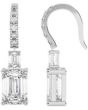 VOWE 14K 12.00 Ct. Tw. Lab-Grown Diamond Earrings - White