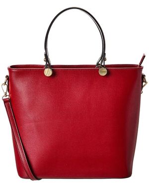 Persaman New York Camila Leather Tote - Red