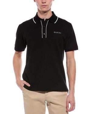 Gucci Polo Piquet Shirt - Black
