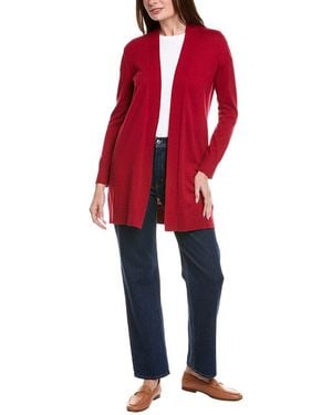 Hannah Rose Relaxed Cashmere-Blend Duster - Red