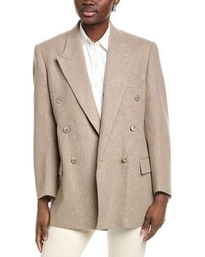Michael Kors Collection Wool-Blend Blazer - Natural